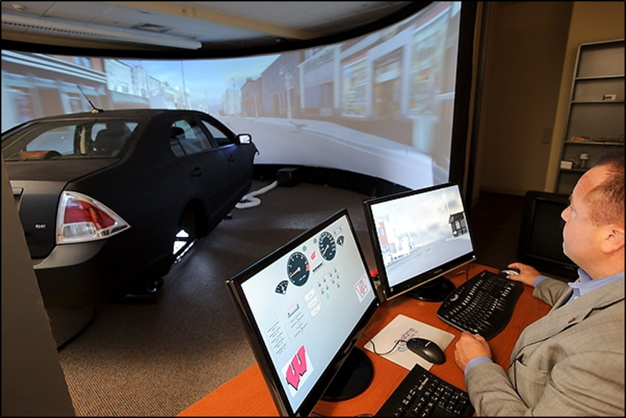 Driving simulator.