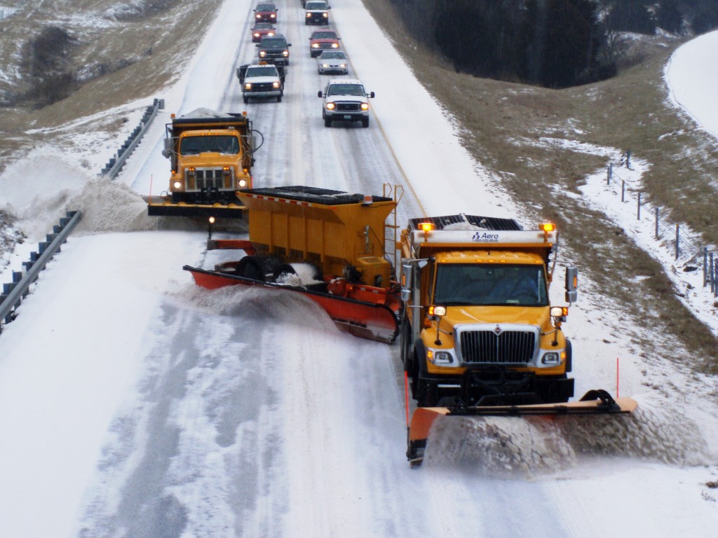 Snowplows.